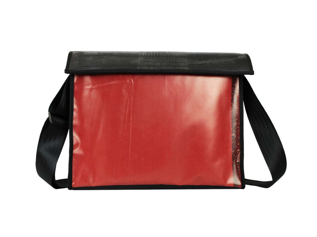 messenger bag XL inner tube red