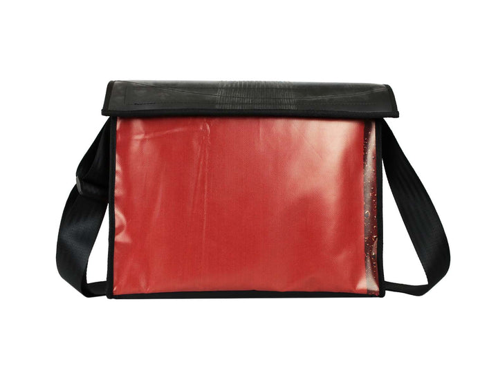 messenger bag XL inner tube red