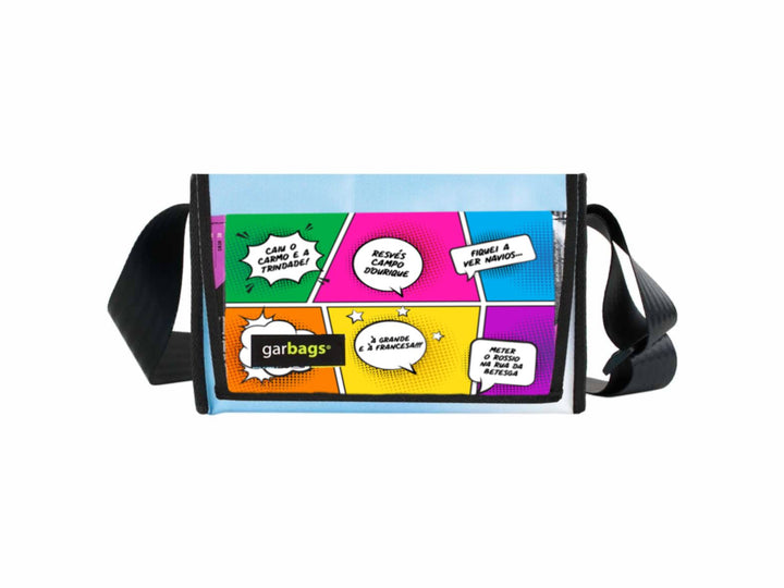 messenger bag / bike handlebar XS *Tiago M.* comic book sayings