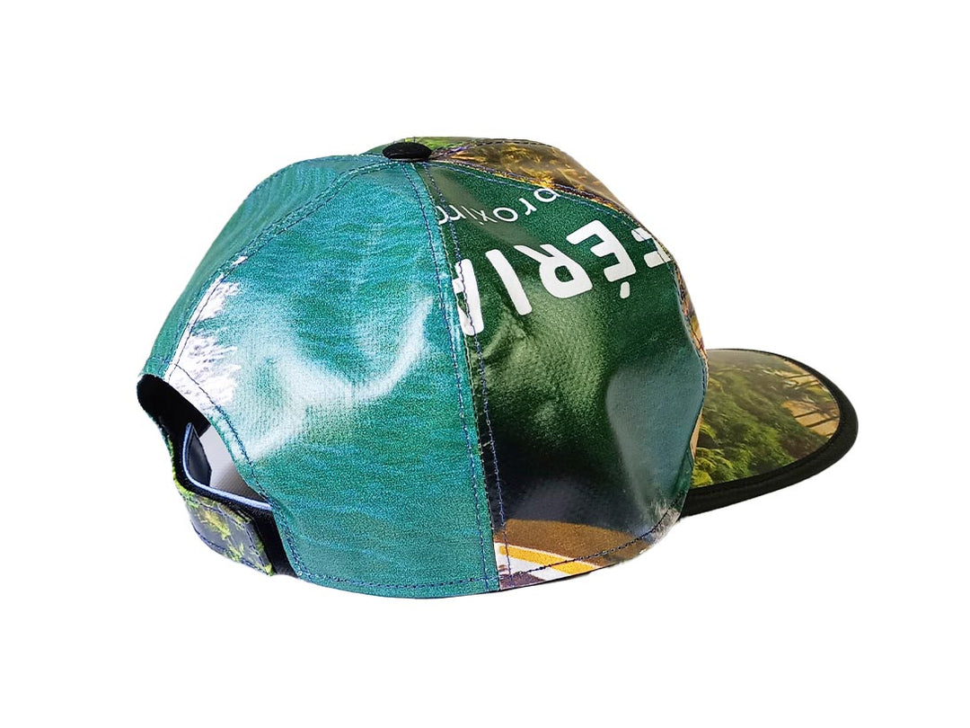 Cap Hat publicity banner green leaves
