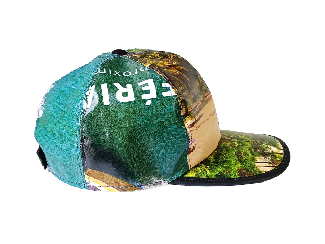 Cap Hat publicity banner green leaves
