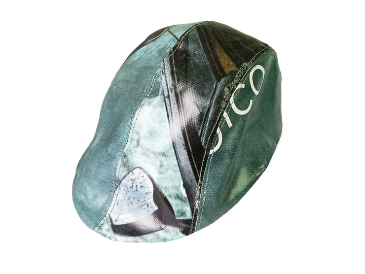 Portuguese Style Beret publicity banner dark green & earth tones
