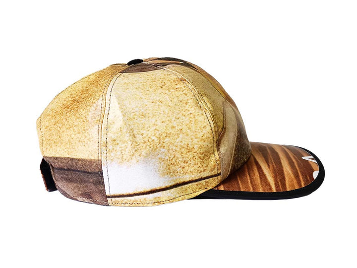Cap Hat publicity banner yellow and brown