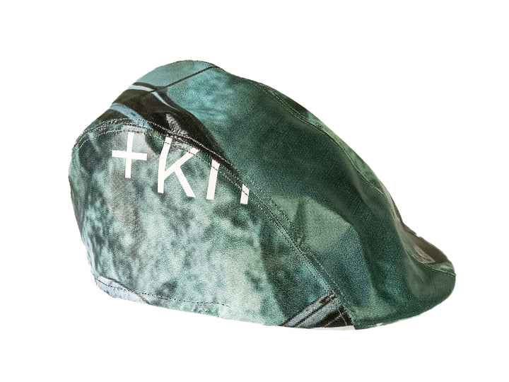 Portuguese Style Beret publicity banner dark green & earth tones