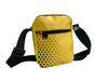 Crossbody bag yellow & black polkadots