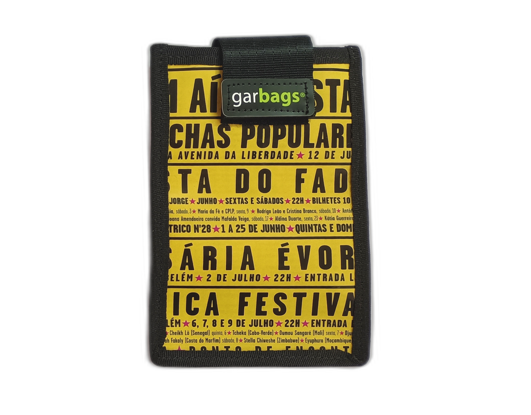 smartphone case magazine *lisbon exclusive* yellow and black