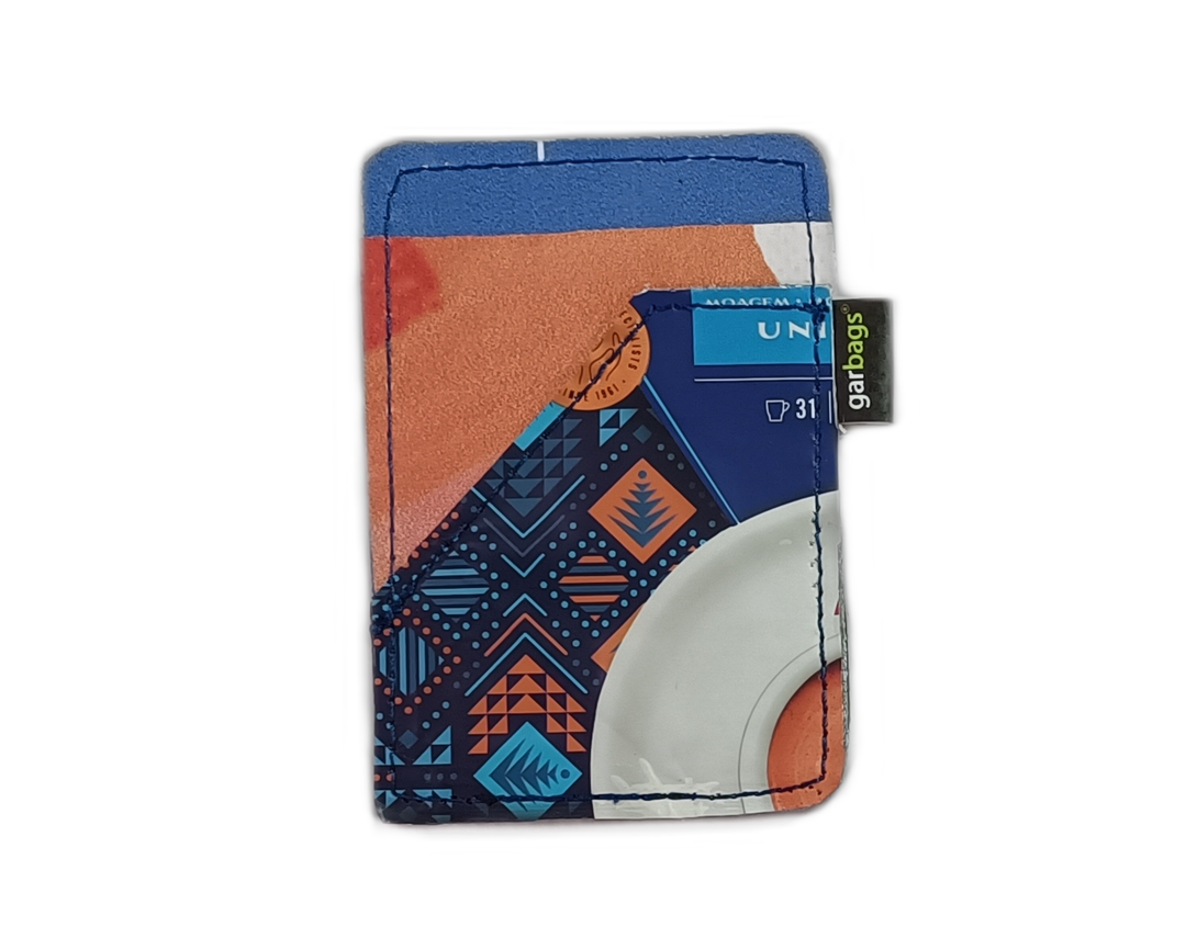 lifetime card holder coffee package orange and blue