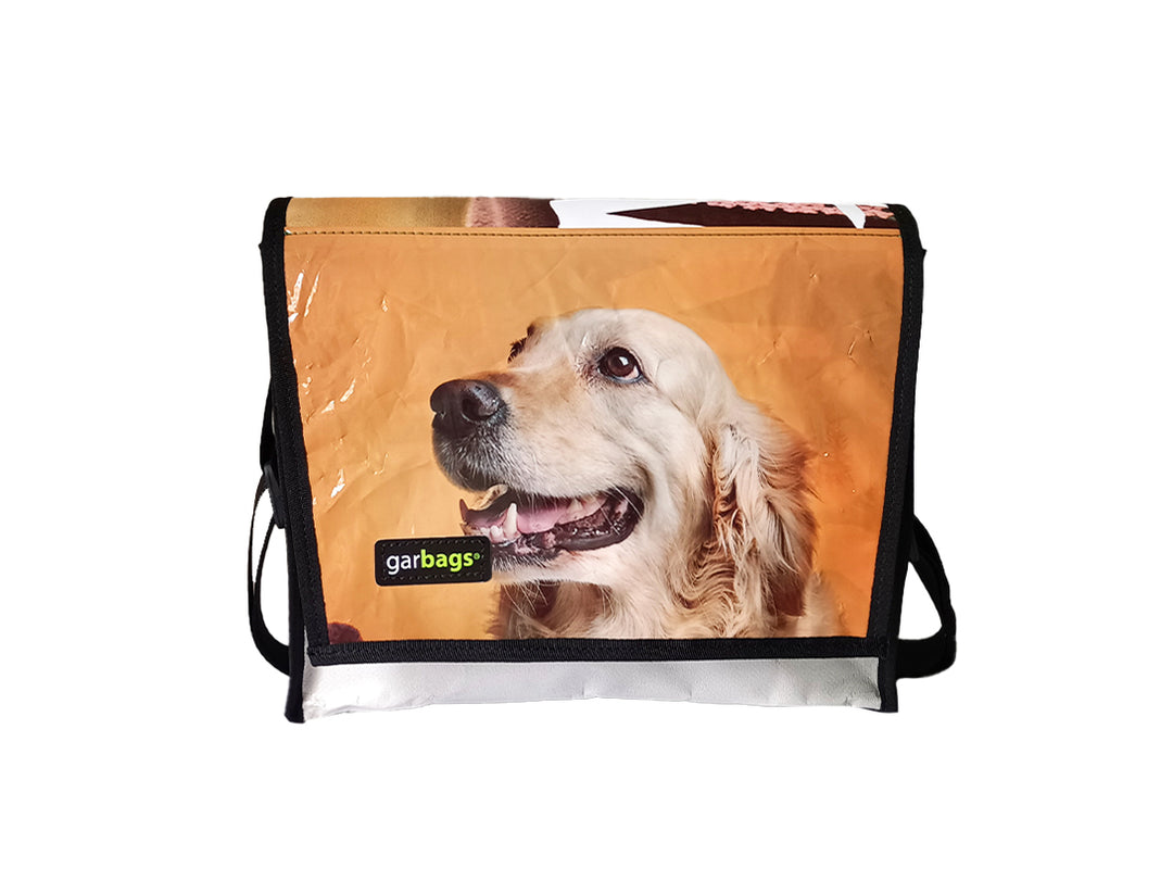 messenger bag M pet food package yellow dog