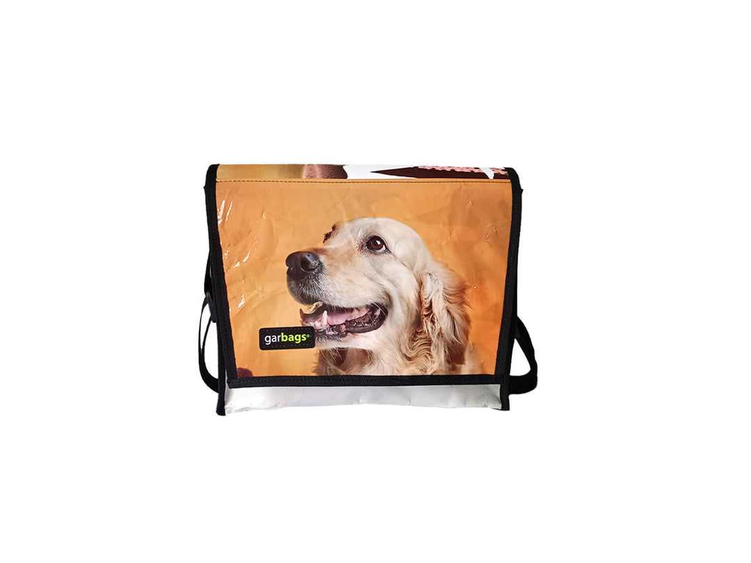messenger bag M pet food package yellow dog