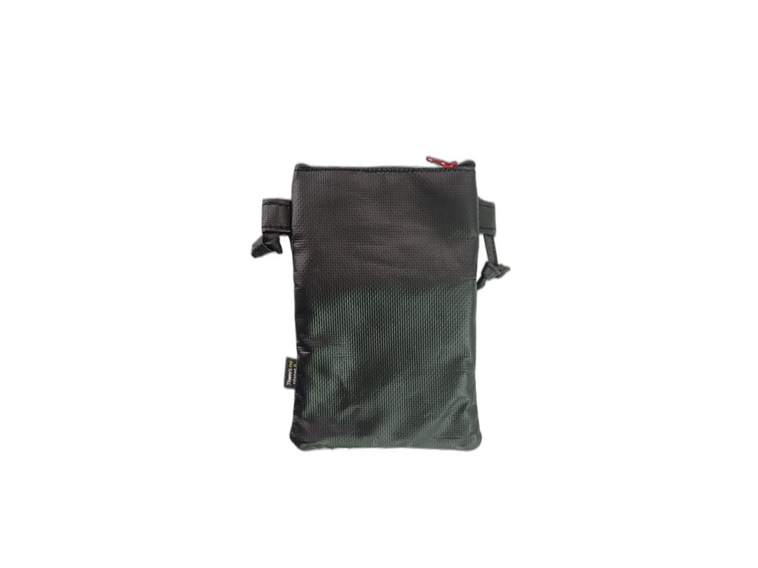 Crossbody Phone bag coffee package red and blue patchwork