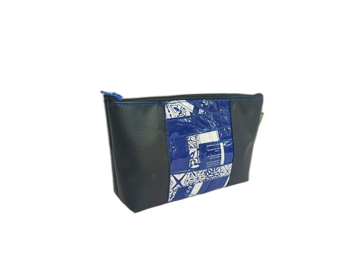 necessaire coffee package blue and white patchwork