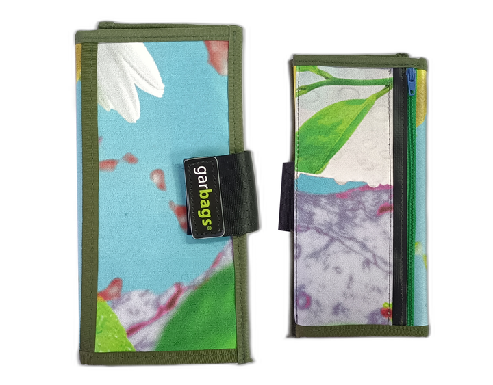 Document Holder publicity banner blue and green