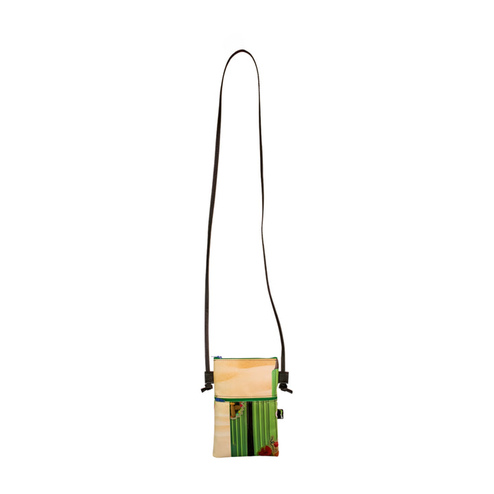 Crossbody Phone bag publicity banner green
