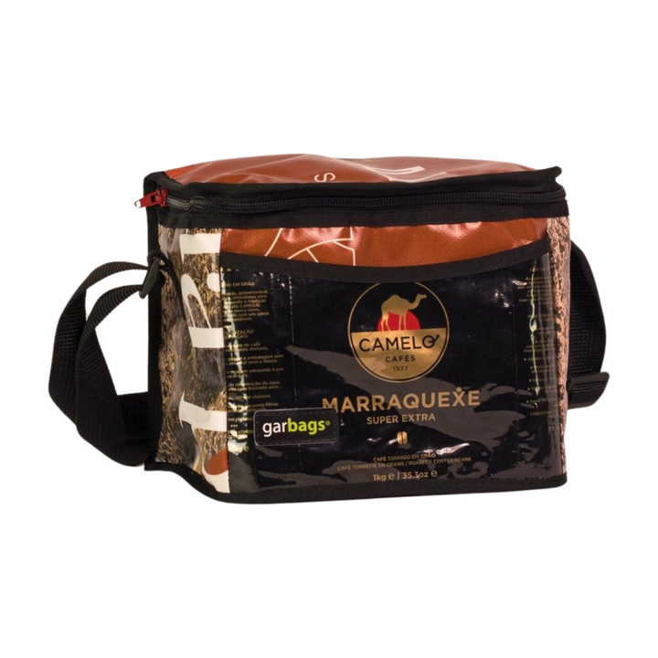 Lunch bag coffee package brown, black & golden