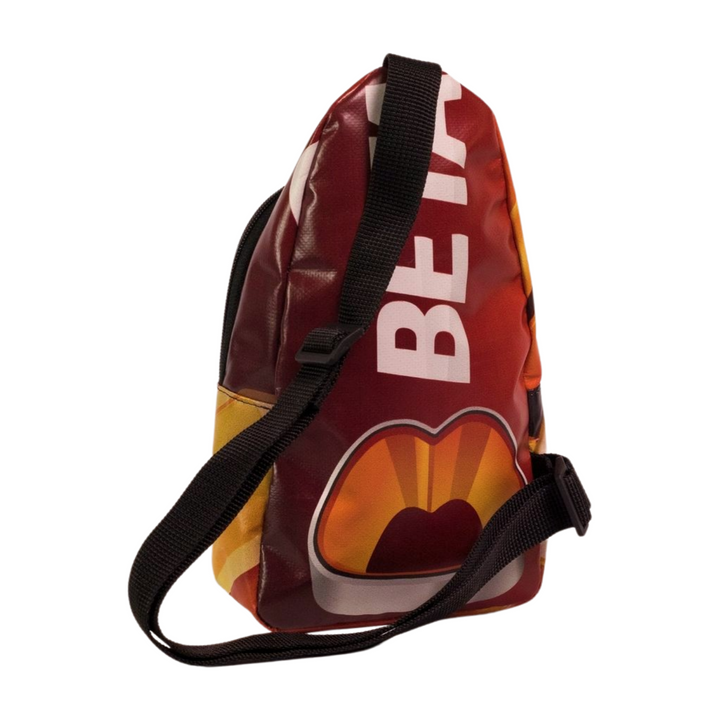 shoulder bag dog food package orange & red