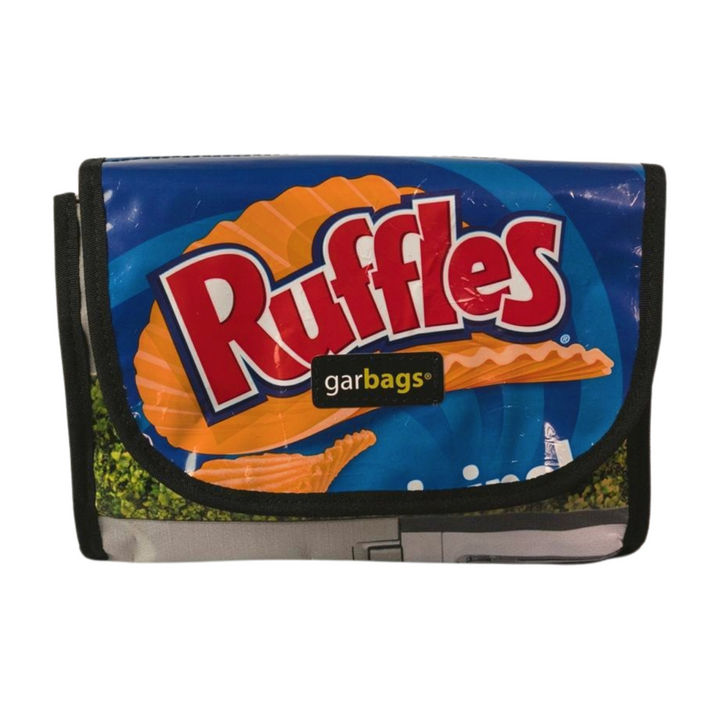 handlebar bag chips package blue
