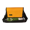 messenger bag M publicity banner yellow & green