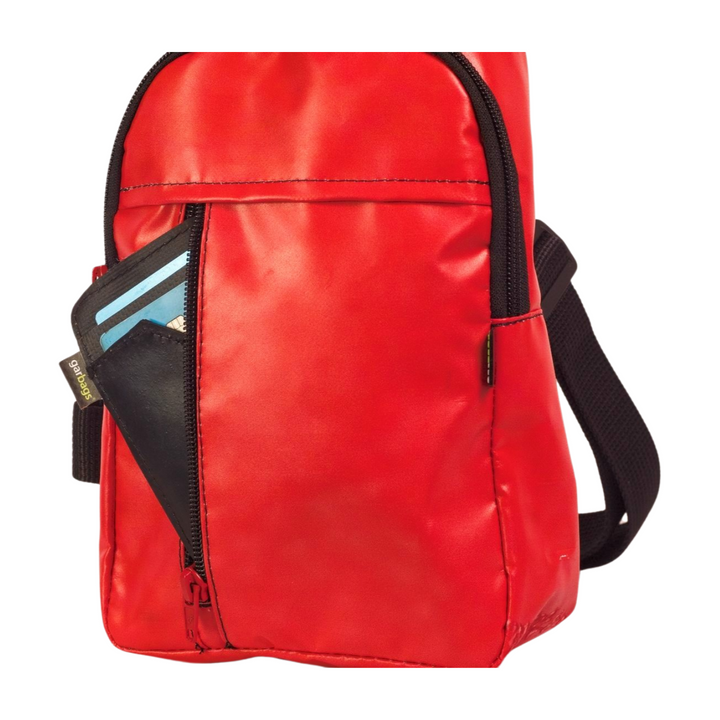 shoulder bag publicity banner red