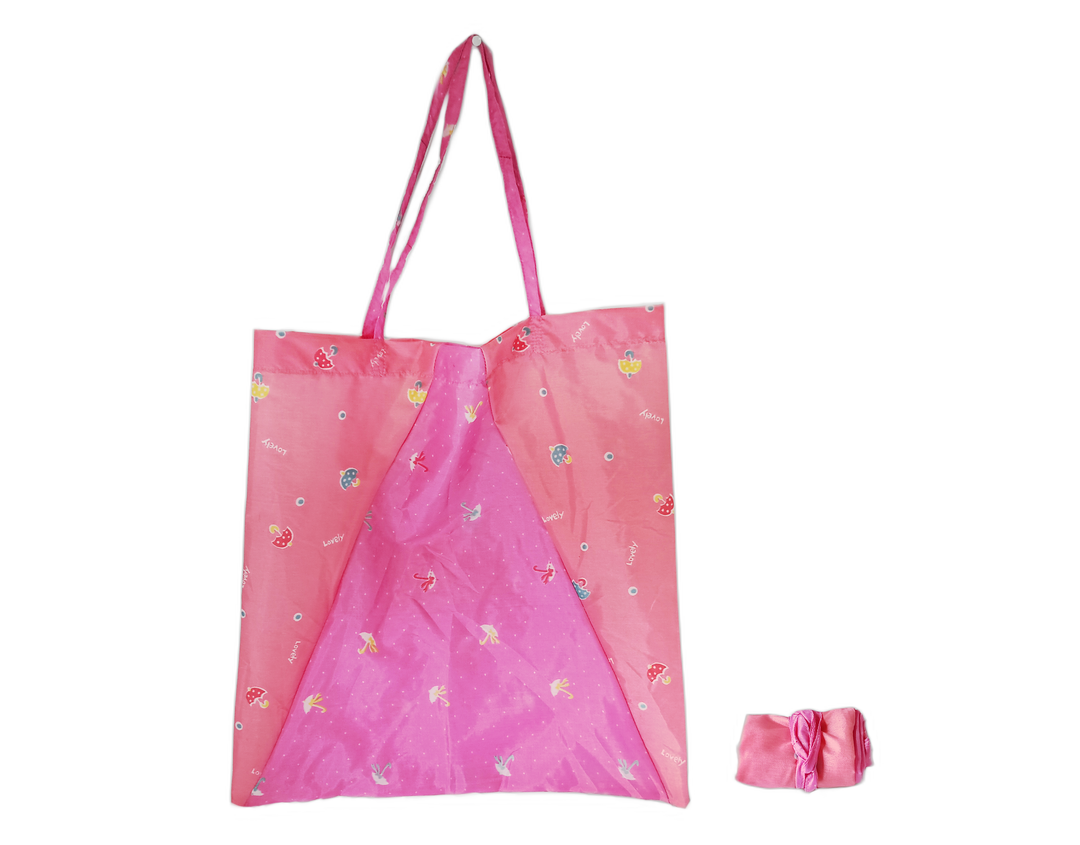 shopping bag umbrella pink