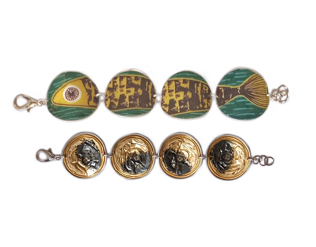 princess necklace coffee capsules sardine green and yellow