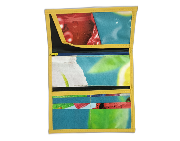 Document Holder publicity banner fresh fruits and flowers