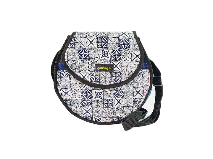 Espresso Bag coffee package white and blue tiles