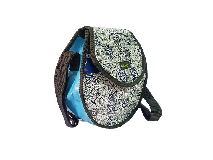 Espresso Bag coffee package white and blue tiles