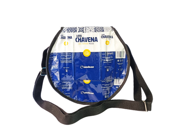 Espresso Bag coffee package white and blue tiles