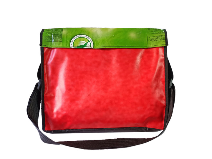 Messenger Bag XL dog food package red and yellow dog