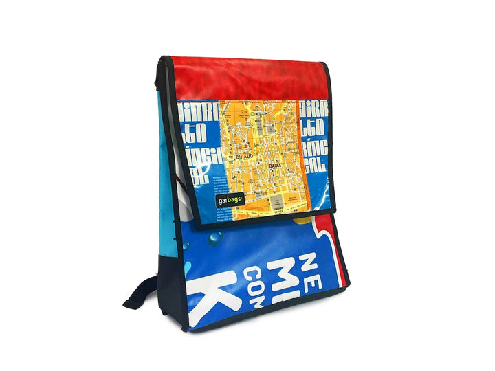 backpack *lisbon exclusive* yellow map