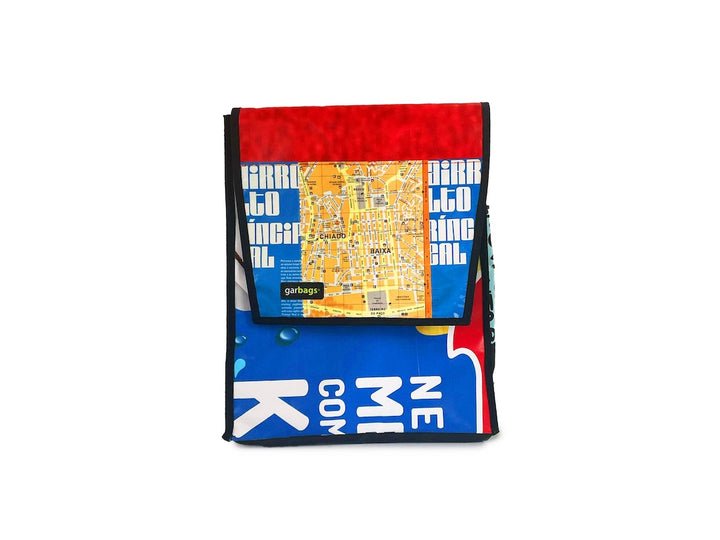 backpack *lisbon exclusive* yellow map