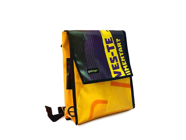 backpack XS publicity deep purple & yellow