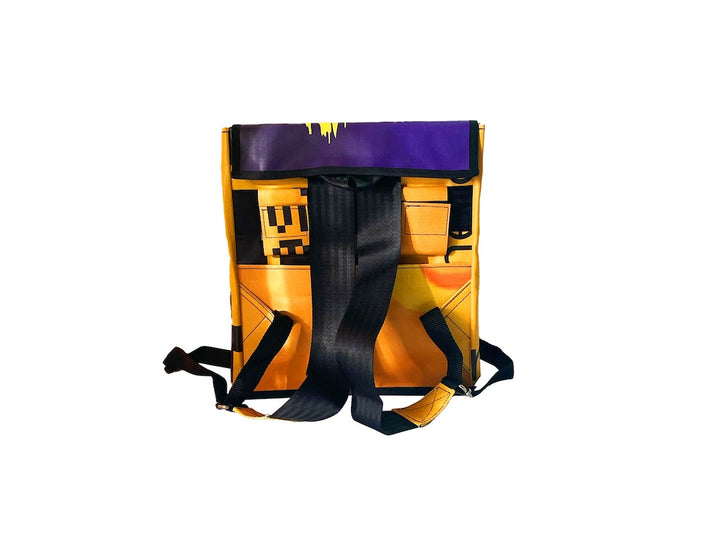 backpack XS publicity deep purple & yellow