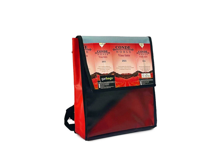 backpack XS publicity banner & red tetrapak