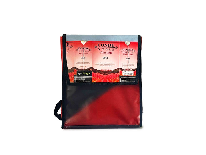 backpack XS publicity banner & red tetrapak