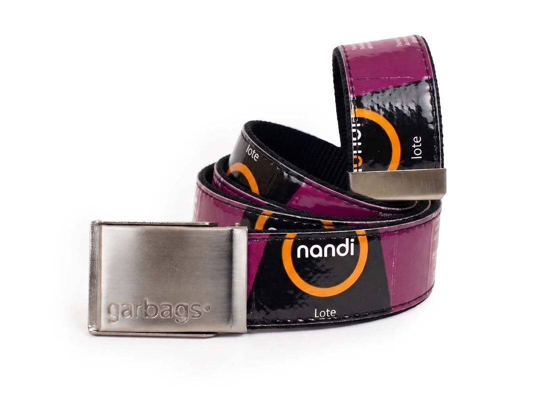 belt coffee packages purple & black
