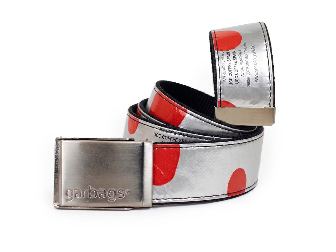 belt coffee packages red & silver