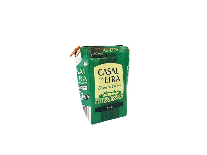 coin purse tetrapak green & beige