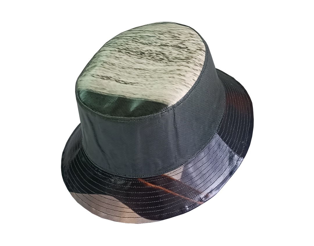 Bucket Hat publicity banner black and white