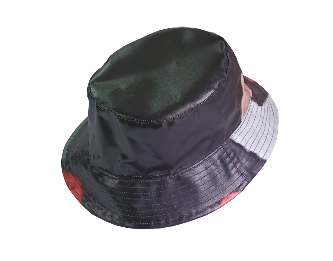 Bucket Hat publicity banner black with red & white details