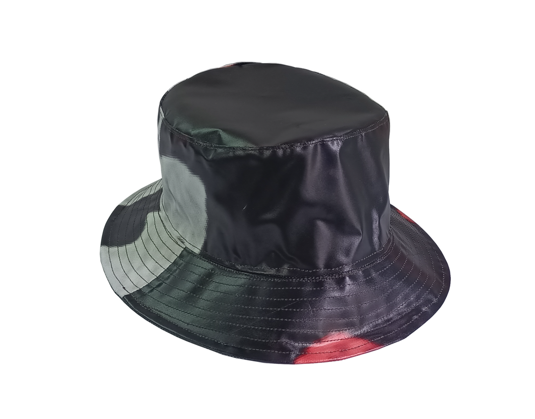 Bucket Hat publicity banner black with red & white details