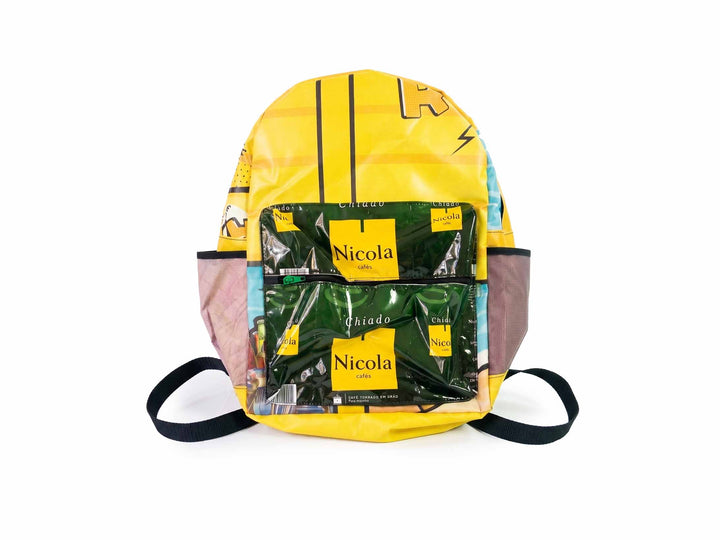 Classic Backpack coffee package green & yellow