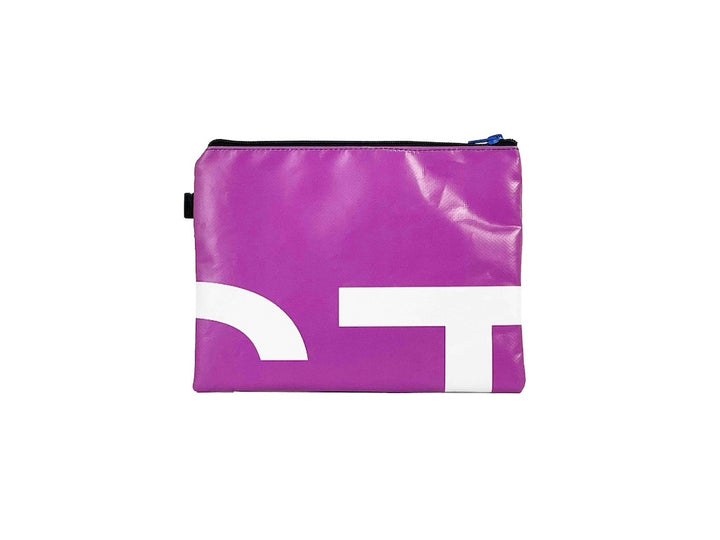 clutch lilac & white