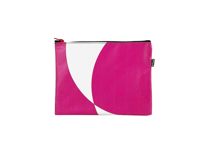 clutch pink & white