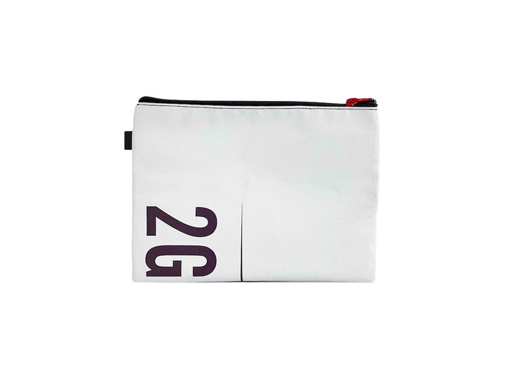 clutch beige & white
