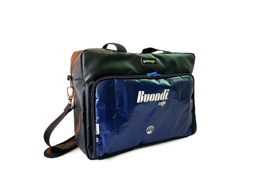 computer bag coffee packages blue & black
