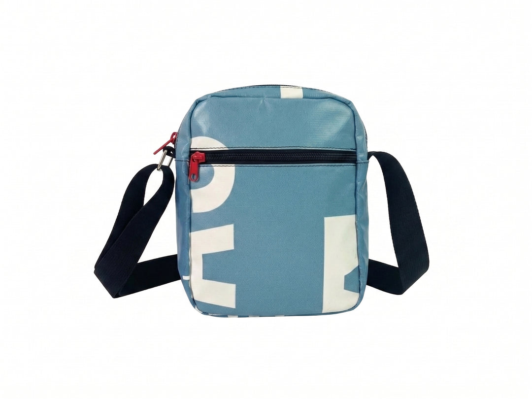 Crossbody bag blue & white