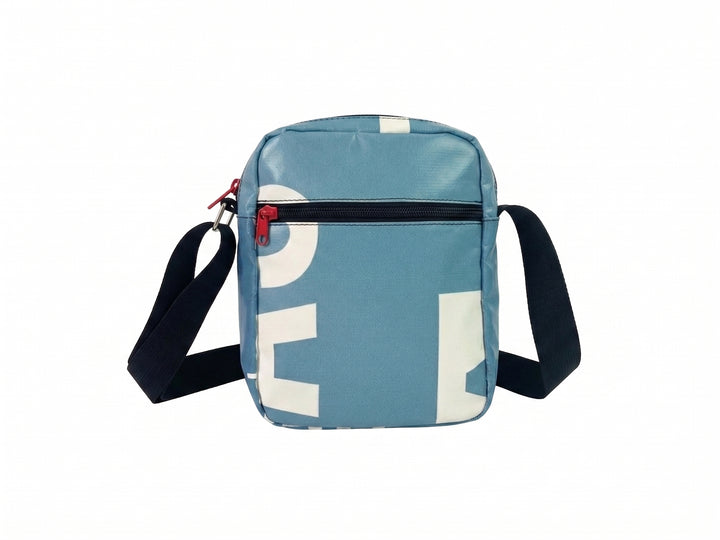 Crossbody bag blue & white