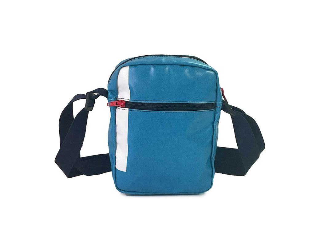 Crossbody bag blue & white