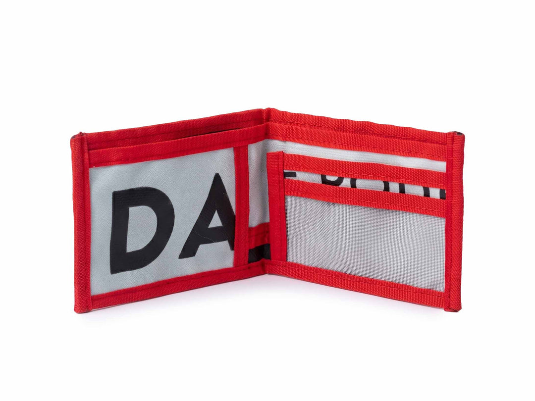 document holder publicity banner grey & red